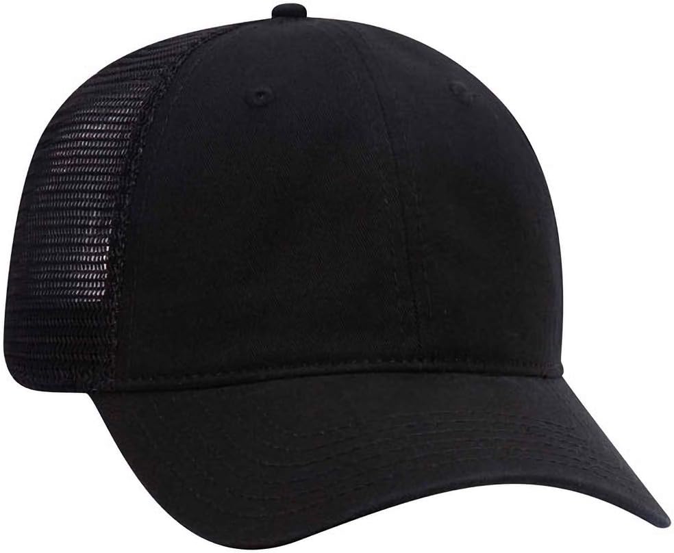 Six-Panel Washed Cotton Low-Profile Mesh Casual Hat