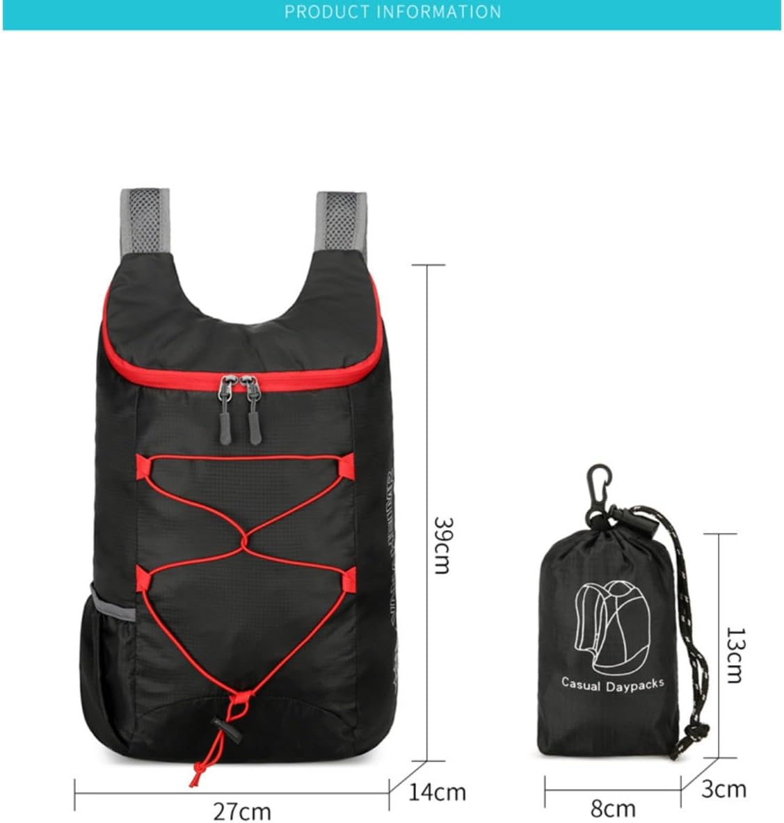 Large-capacity foldable waterproof outdoor mountaineering backpack