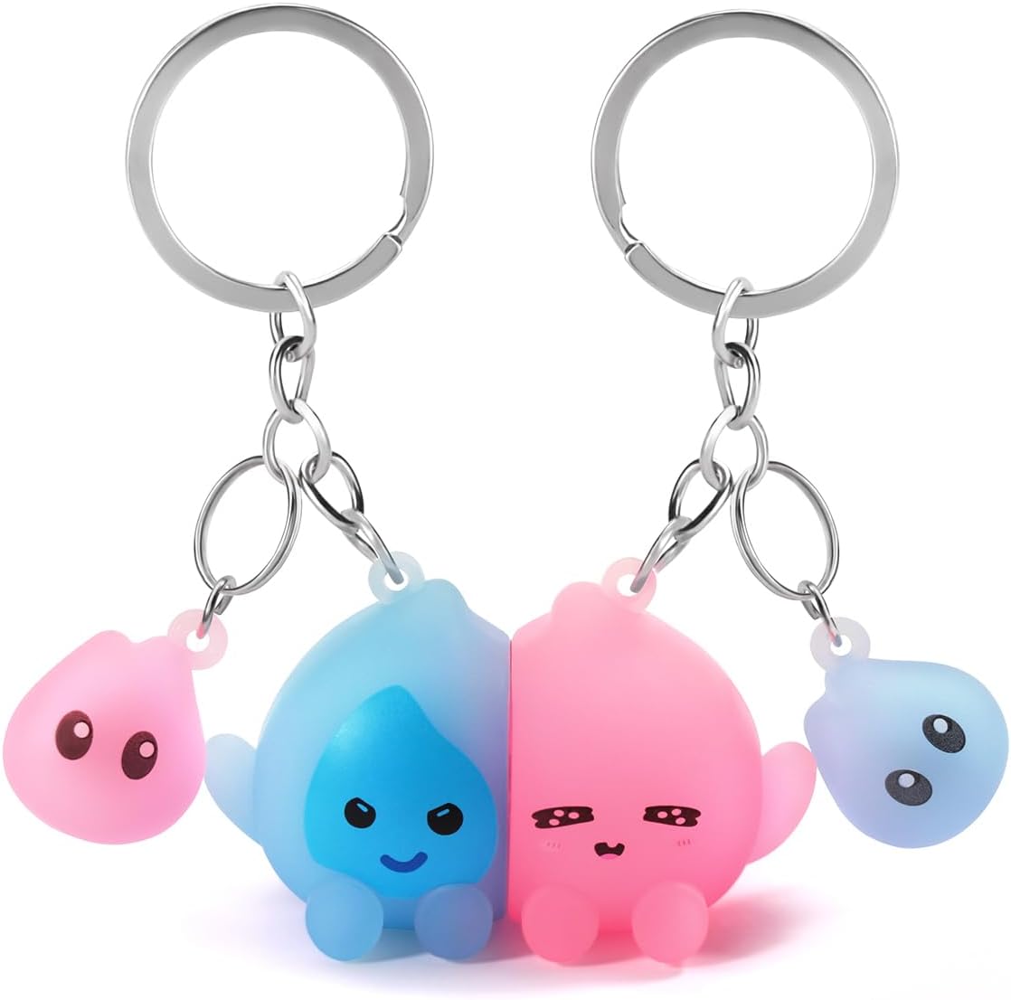 Heart and Star Matching Keychain Set