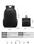 Ultralight foldable hiking backpack