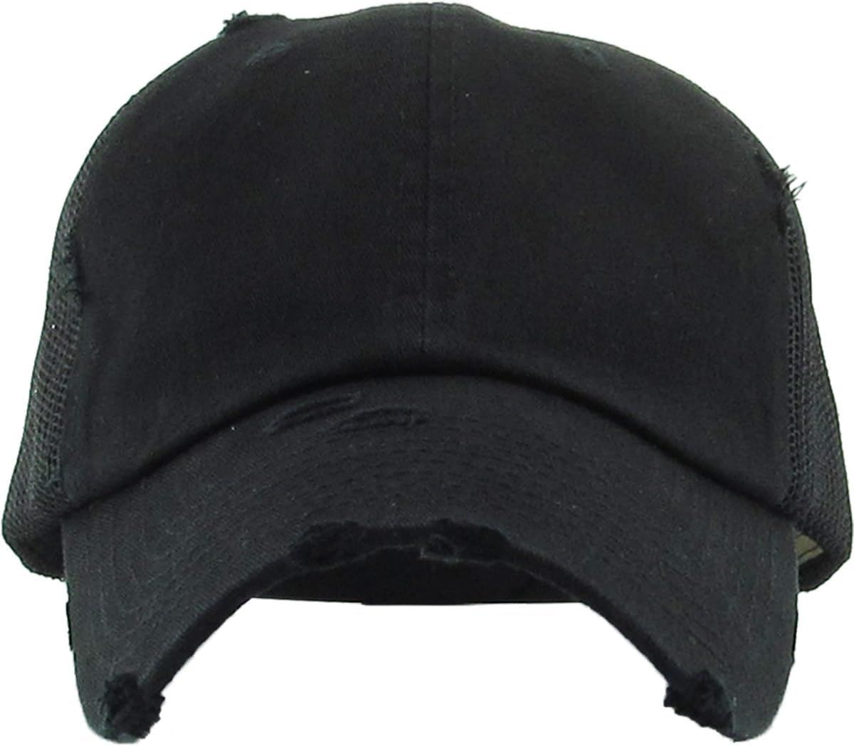 Six-Panel Low-Profile Contrast Mesh Trucker Hat