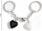 Matching Heart Keychain Set with Magnet