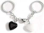 Matching Heart Keychain Set with Magnet
