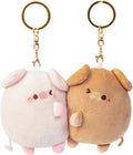 Kawaii Plush Pig Couple Magnetic Keychain