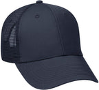 Cotton Blend Twill Six-Panel Low-Profile Mesh Trucker Hat