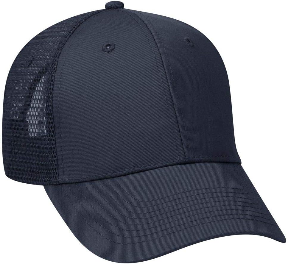 Cotton Blend Twill Six-Panel Low-Profile Mesh Trucker Hat