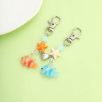 Fish Starfish Magnetic Matching Keychain Set