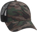 Six-Panel Blended Twill Low-Profile Mesh Trucker Hat