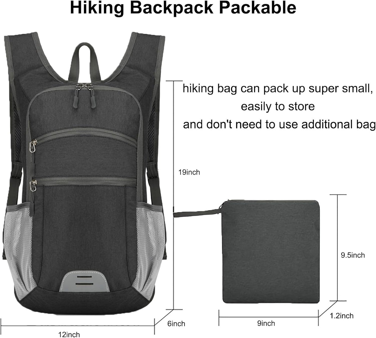 Ultralight foldable hiking pack