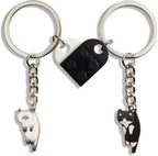 Pair of Matching Heart Keychains for Gifts