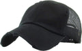 Vintage Washed Distressed Cotton Baseball Hat