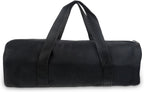 12 Inch Canvas Tool Pouch Small Tool Bag for Men Wide Mouth Tool Storage Bag Large Capacity Tool Tote Handbag Power Tool Organizer for Electricians Mechanic Storage Wrenches Pliers Black