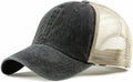 Vintage Washed Cotton Breathable Mesh Baseball Hat
