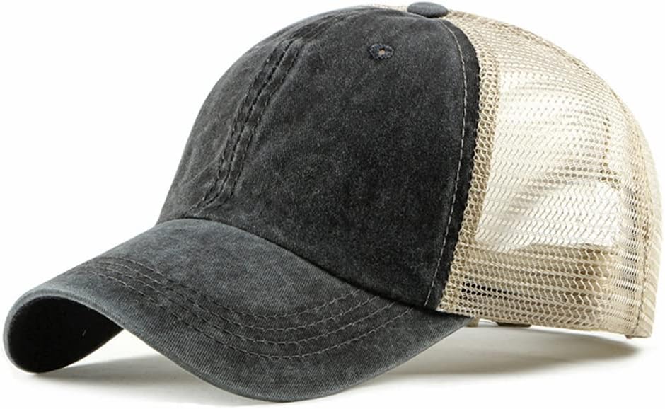 Vintage Washed Cotton Breathable Mesh Baseball Hat