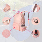 Foldable, lightweight, and durable travel backpack