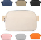 Mini Fanny Pack Creamy Belt Bag for Men and Men, Fashionable Waterproof Waist Pack with Adjustable Strap for Traveling, Hiking, Jogging, Cycling