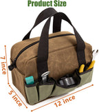 12-Inch Heavy Duty Tool Bag, Close Top Wide Mouth Tool Organizer Bag,Large Capacity Tool Bags for Men, Storage Bag for Storage Handbag for Screwdrivers,Wrench,Pliers Hand Tools