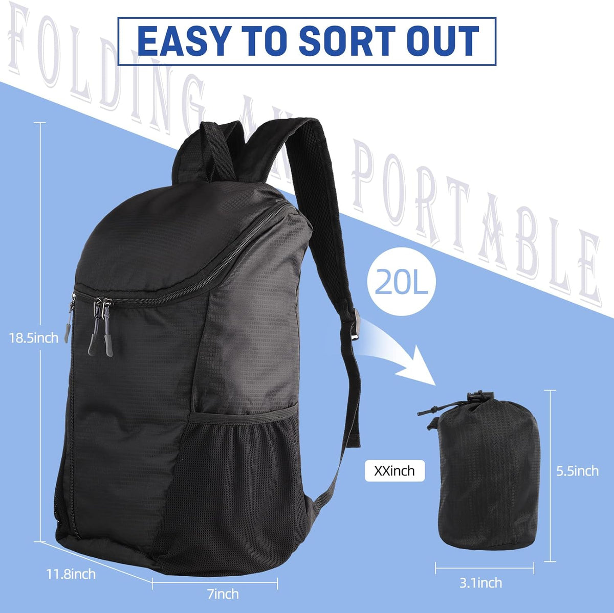 Waterproof and durable hiking backpack