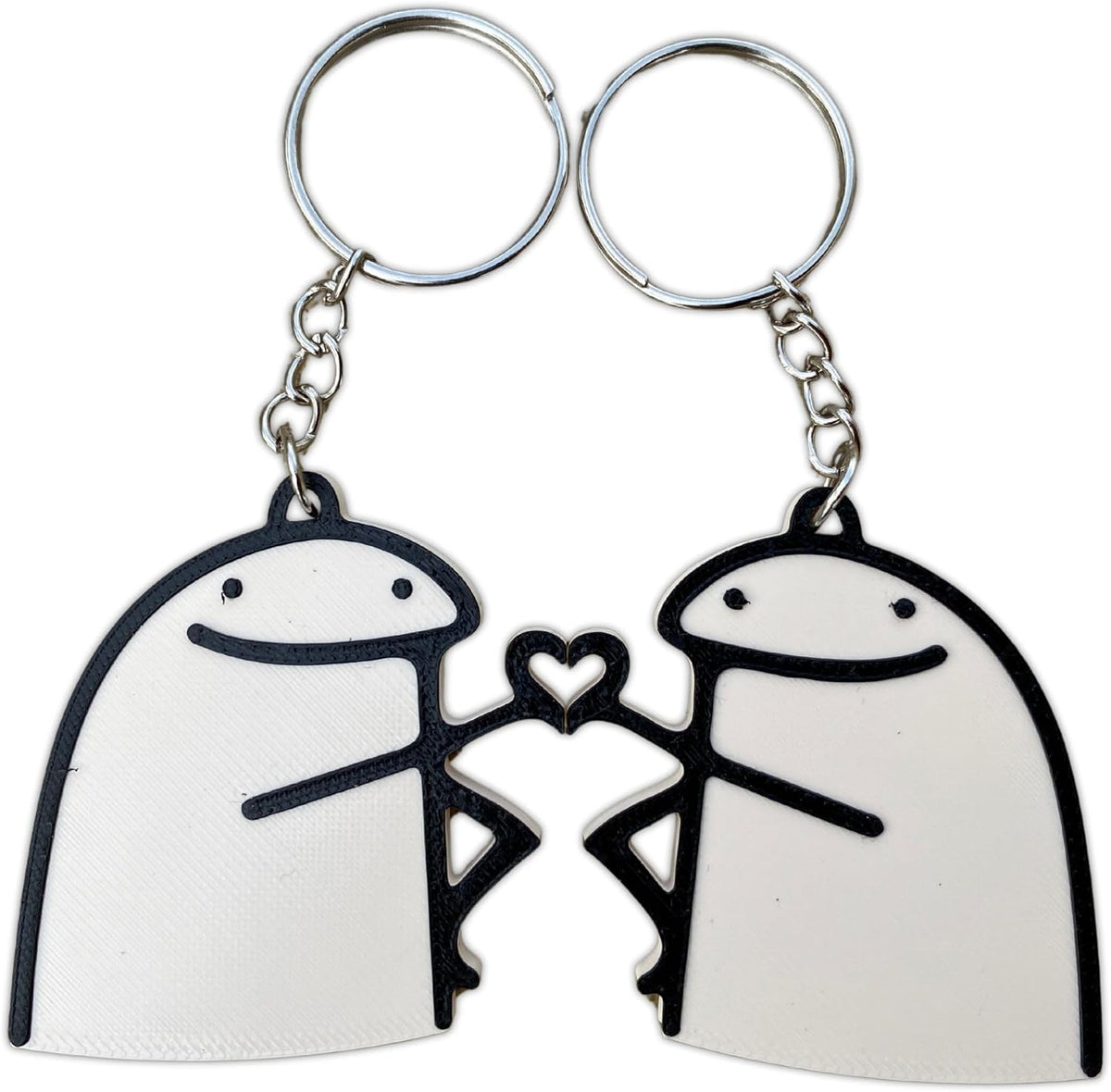 3D Printed Matching Keychain Set for Friends