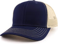 Oversized Low-Profile Two-Tone Mesh Baseball Trucker Hat