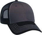 Six-Panel Low-Profile Contrast Mesh Trucker Hat