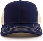 Quick-Dry Breathable Curved-Brim Mesh Trucker Hat