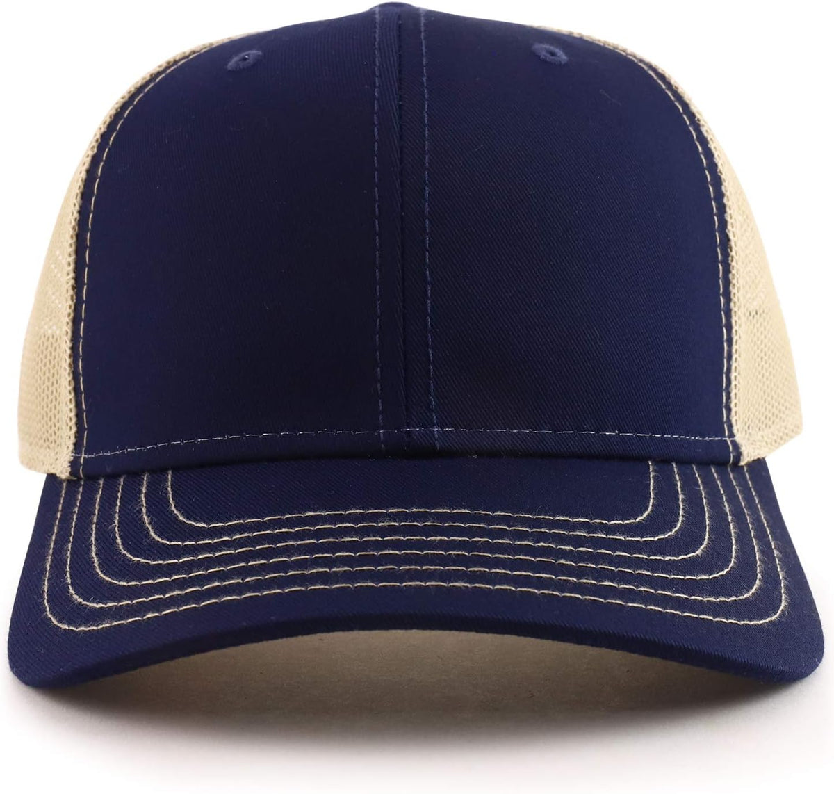 Quick-Dry Breathable Curved-Brim Mesh Trucker Hat