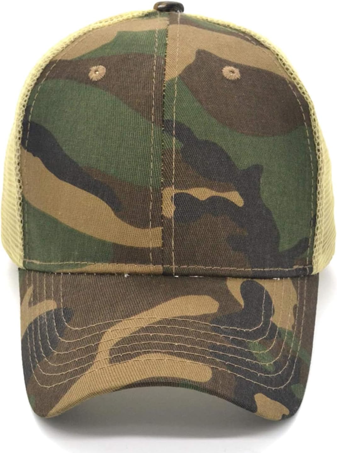 Six-Panel Washed Cotton Low-Profile Mesh Casual Hat
