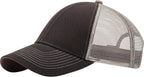 Low-profile mesh trucker hat