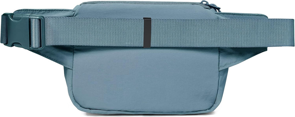 2L Belt Bag for Men Men, Crossbody Fanny Packs with Adjustable Strap Waist Pouch for Workout Hiking Running Travel, Yale Blue