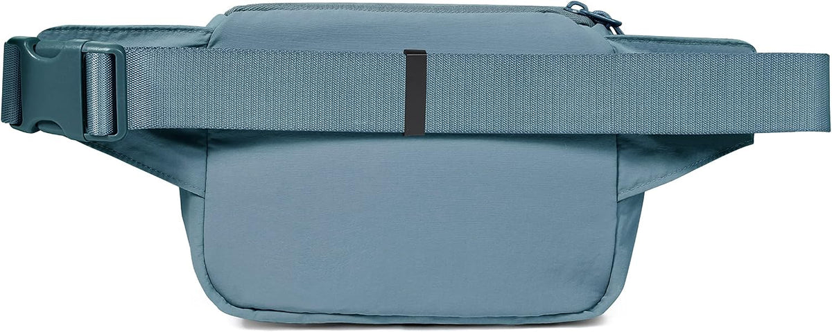 2L Belt Bag for Men Men, Crossbody Fanny Packs with Adjustable Strap Waist Pouch for Workout Hiking Running Travel, Yale Blue
