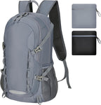 Grey ultralight foldable hiking pack
