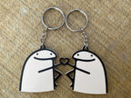 3D Printed Matching Keychain Set for Friends