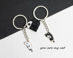 Pair of Matching Heart Keychains for Gifts