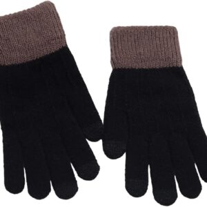 Warm Winter Gloves Fleece Lined Touchscreen Windproof Knit Gloves