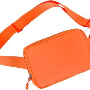 Belt bag Fanny pack crossbody bags for Men Everywhere belt bag (Orange)