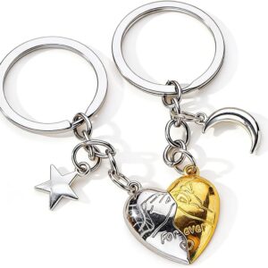 Moon Star Pinky Promise Magnetic Keychain