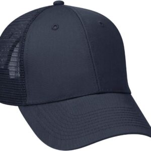 Cotton Blend Twill Six-Panel Low-Profile Mesh Trucker Hat