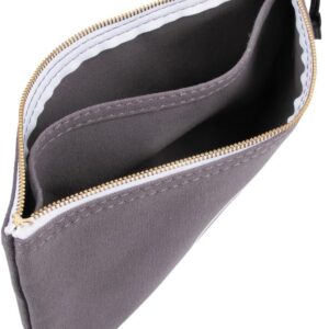 Zipper Bag with Divider, No. 10 Canvas, 7-Inch x 12-1/2-Inch Heavy Duty Tool Bag Organizer, Multipurpose for Tools to Crafts