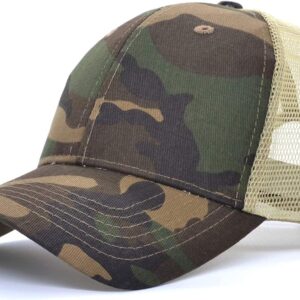 Unisex Outdoor Camouflage Mesh Baseball Hat