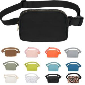 Waist Pack for Running Fanny Pack for Men and Men Gift Crossbody Belt Bag Bum Bag with Adjustable Strap for Sports for Men and Men Black