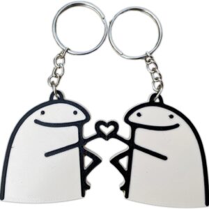 3D Printed Matching Keychain Set for Friends