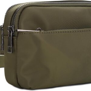 Crossbody Nylon Concealed Carry Waist Pack with Adjustable Buckle Strap Fashion Multi Pocket Belt Bag for|